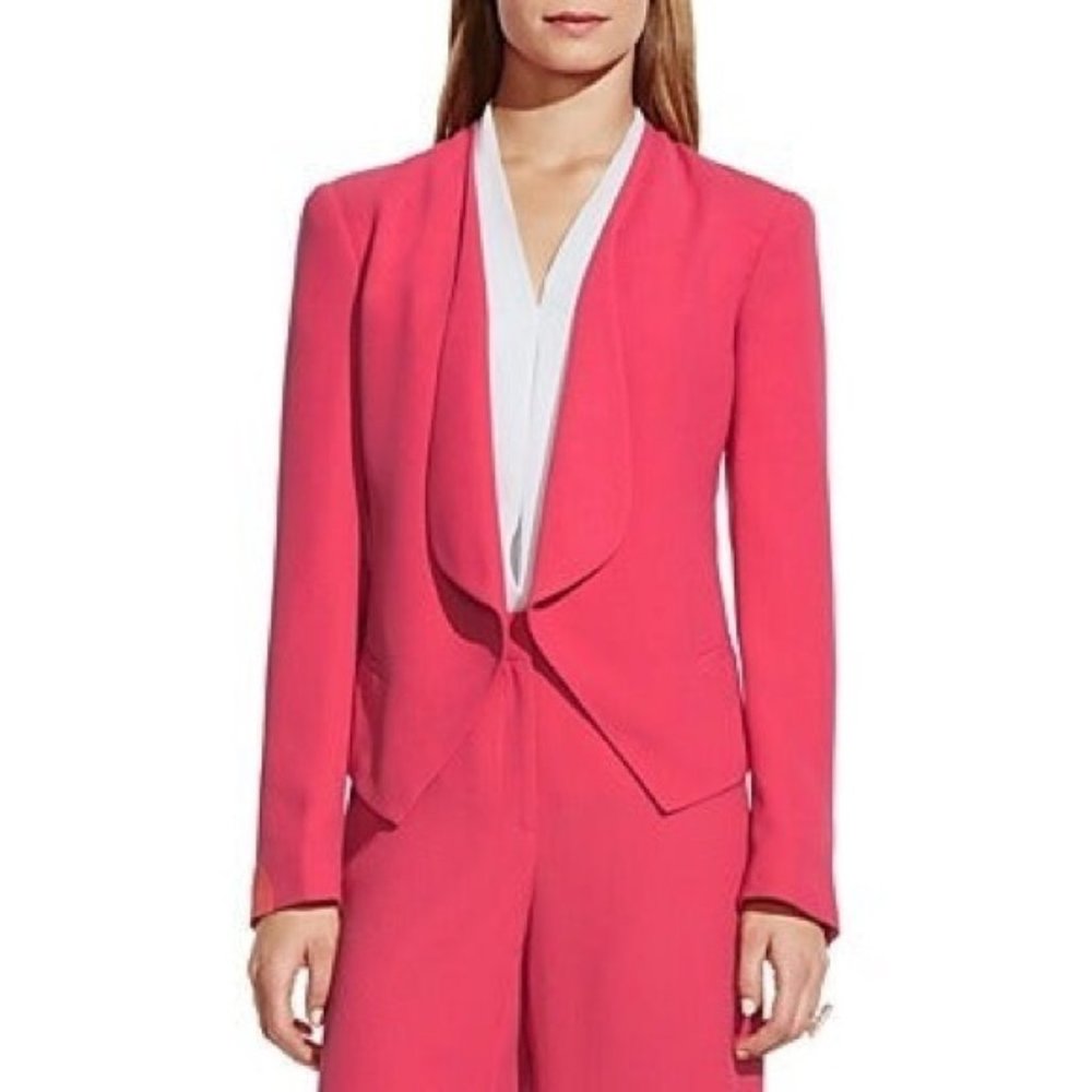 Vince Camuto Pink Drape Front Blazer View 5